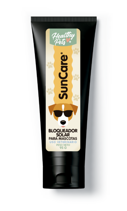 Bloqueador solar con factor SPF 30, para proteger de quemaduras a nuestras mascotas